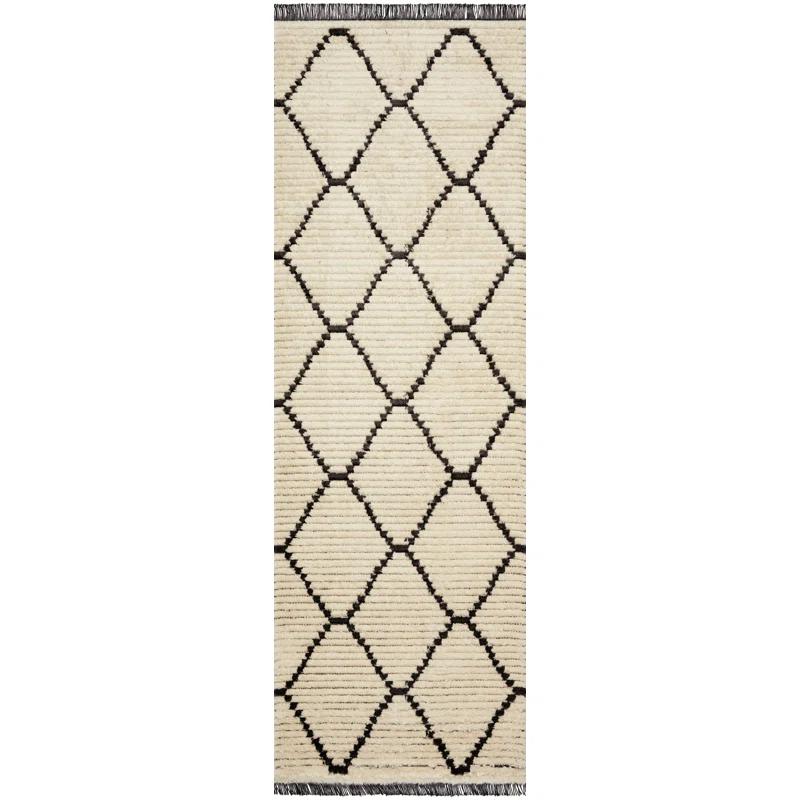 Chris Loves Julia x Loloi Alice Geometric Cream/Charcoal Rug