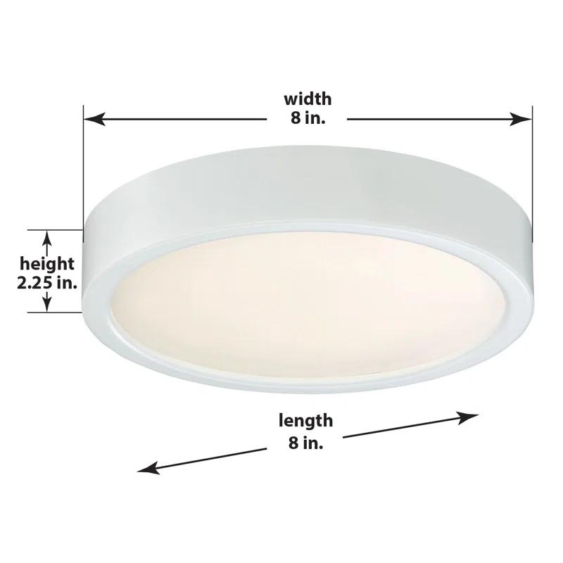 Hilmar Glass LED Flush Mount