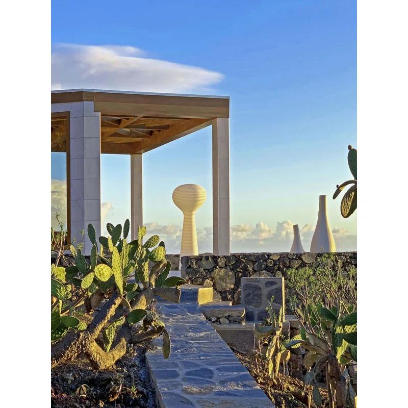 Vondom Bloom Matte Ice White Plug-In LED Outdoor Floor Lamp