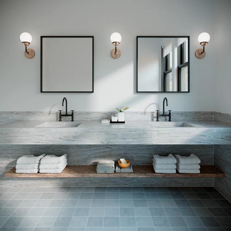 Generation Lighting Cafe 5.25-in W 1-Light Satin Bronze Modern/Contemporary Wall Sconce