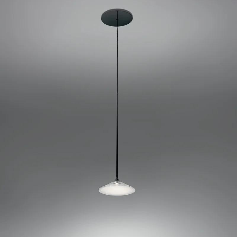Elegant Orsa Black Glass LED Island Pendant Light