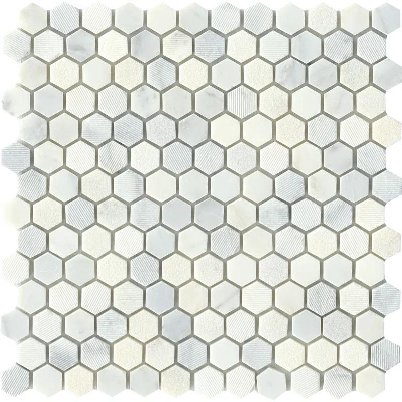 Natural Stone Mosaic Honeycomb Wall & Floor Tile