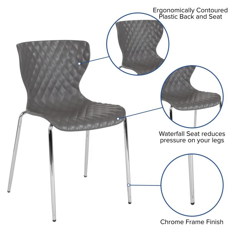 Flash Furniture Lowell Contemporary Plastic Stack Chair