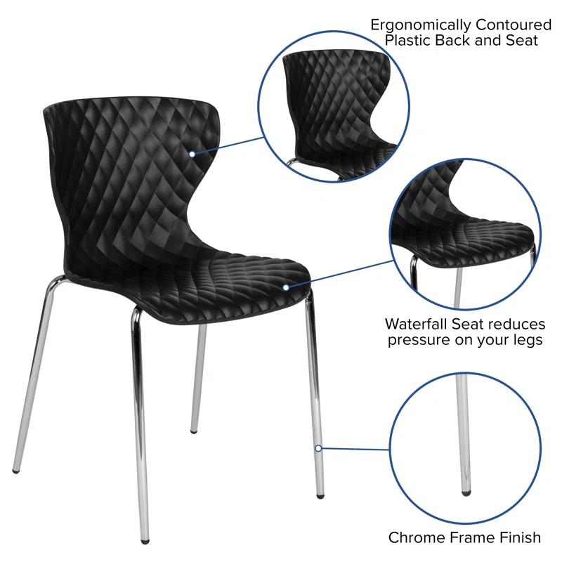 Flash Furniture Lowell Contemporary Plastic Stack Chair