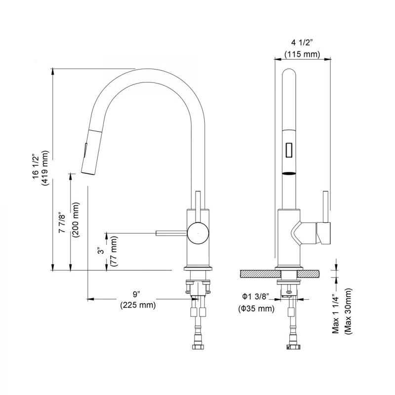 Blossom Pull Down Kitchen Faucet