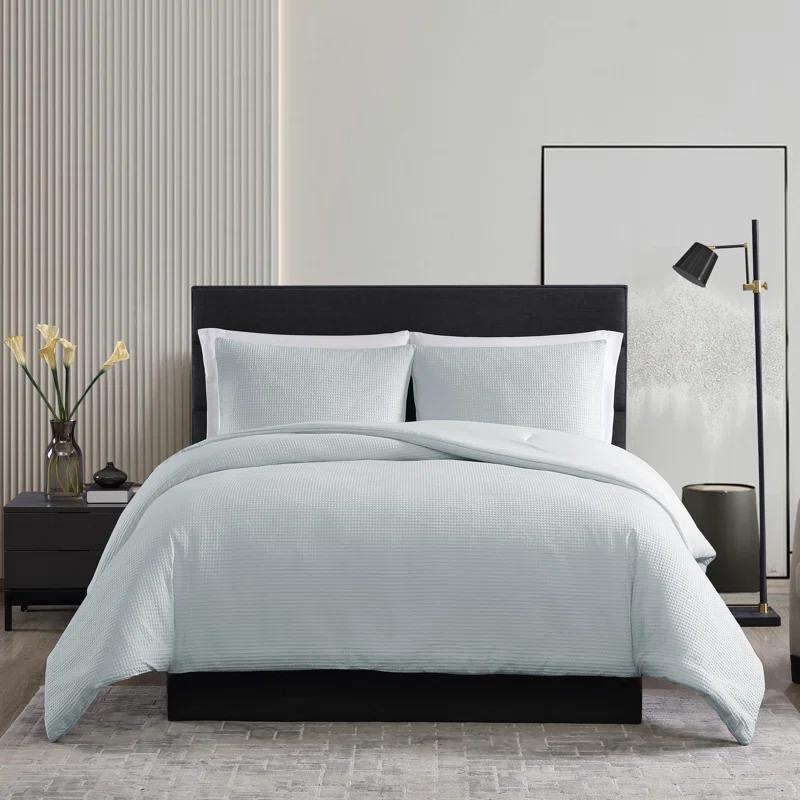 Vera Wang Vera Wang Waffle Pique Solid Cotton Comforter Set