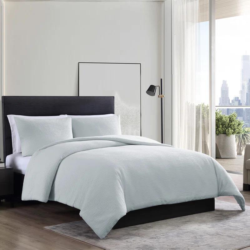 Vera Wang Vera Wang Waffle Pique Solid Cotton Comforter Set