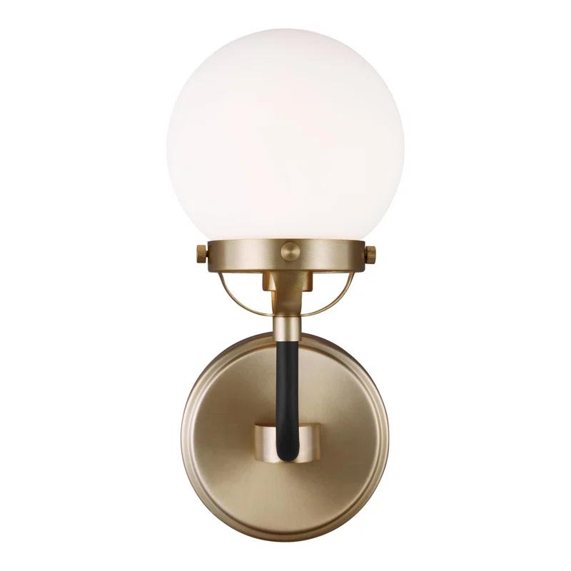 Generation Lighting Cafe 5.25-in W 1-Light Satin Bronze Modern/Contemporary Wall Sconce