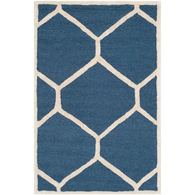 Safavieh Cambridge Hand Tufted Wool Geometric Rug | Wayfair