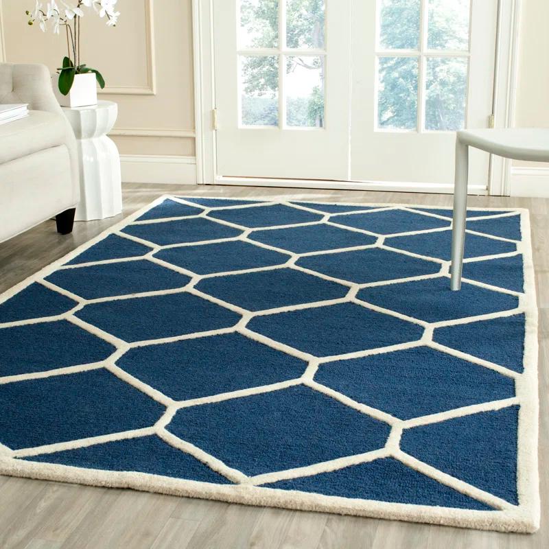 Safavieh Cambridge Hand Tufted Wool Geometric Rug | Wayfair