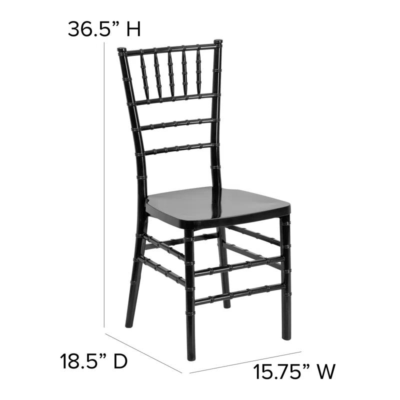 Flash Furniture Emma Premium Series Resin Stacking Chiavari Chair (Set of 2)