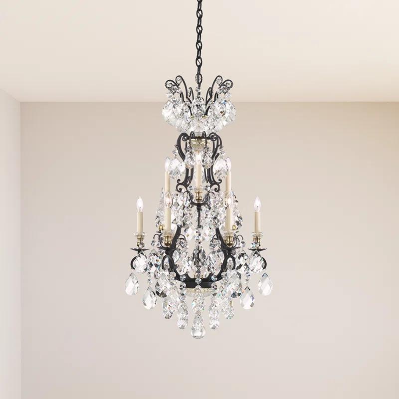 Renaissance 9 - Light Glass Classic / Traditional Chandelier