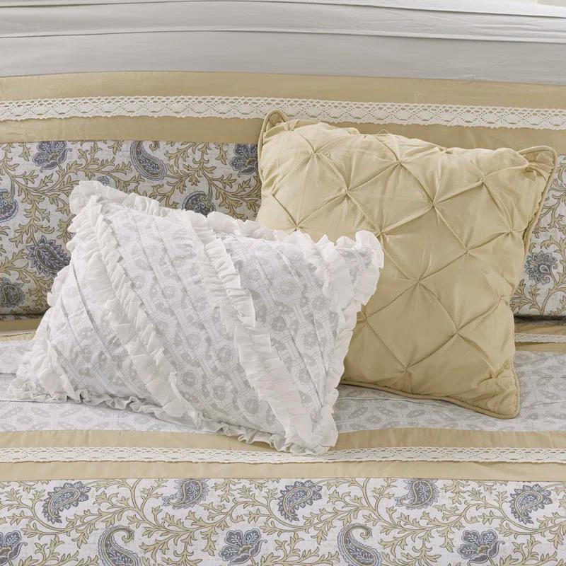Madison Park Dawn 9 Piece Cotton Percale Comforter Set