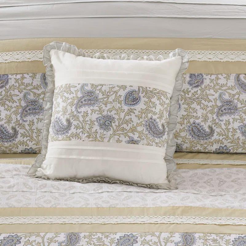Madison Park Dawn 9 Piece Cotton Percale Comforter Set