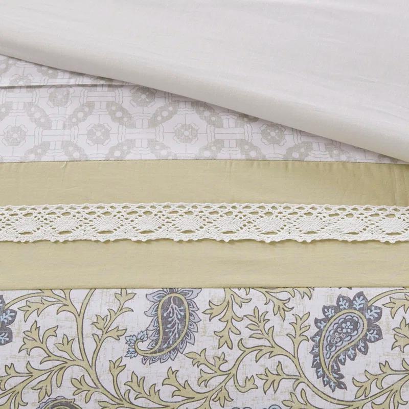 Madison Park Dawn 9 Piece Cotton Percale Comforter Set