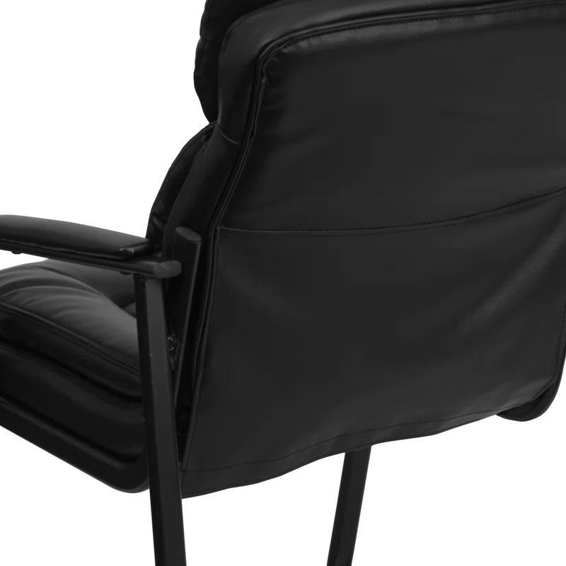 Flash Furniture Isla Modern LeatherSoft Executive Side Reception Chair with Sled Base by Flash Furniture