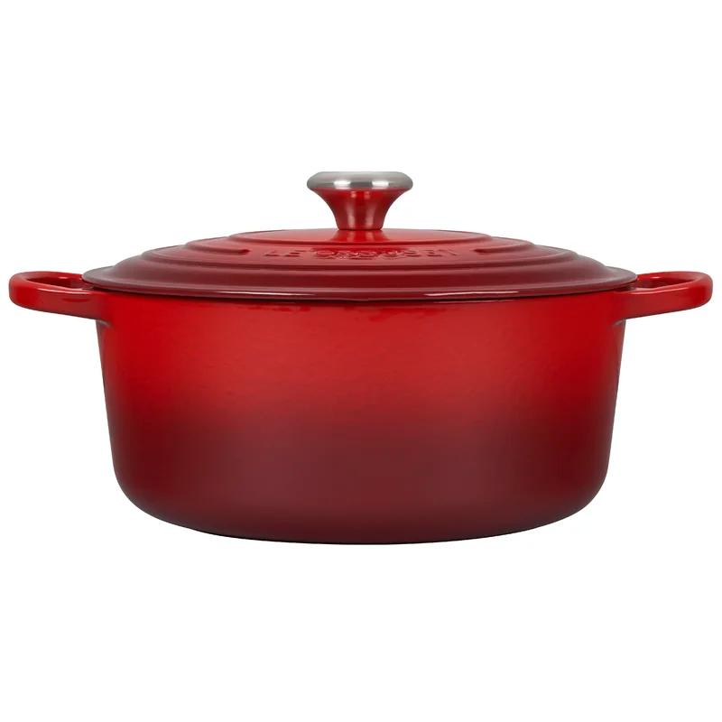 Cerise 2-Quart Enameled Cast Iron Dutch Oven with Lid