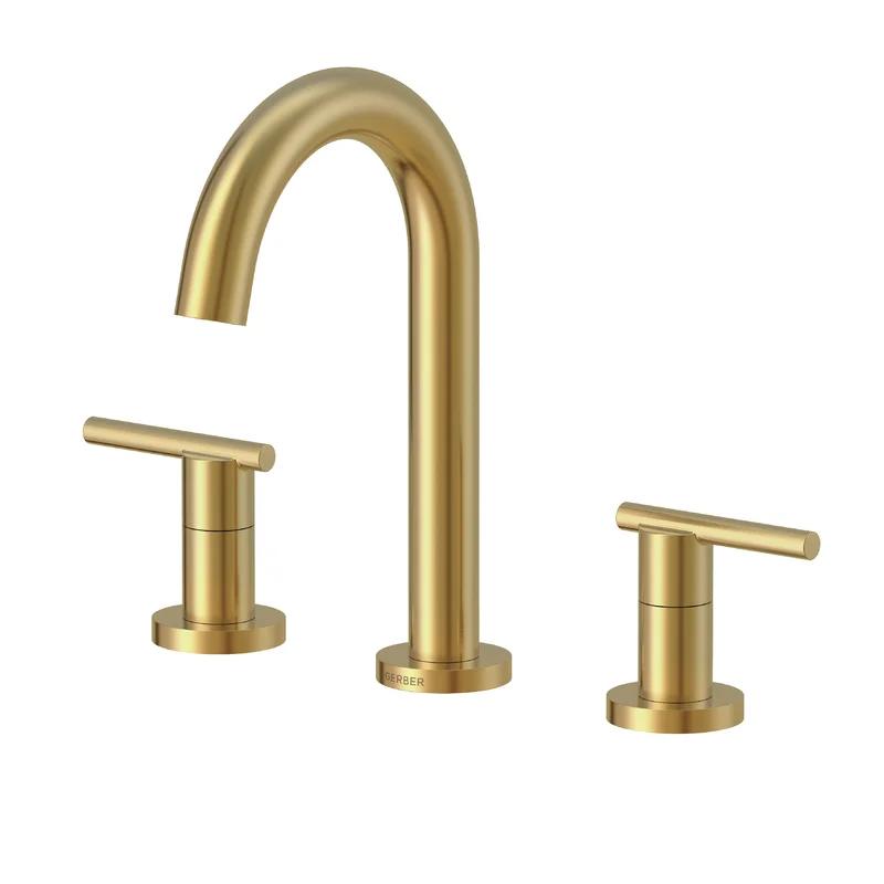 Parma Elegance Brushed Bronze Deck Mounted Faucet with Ceramic Handles