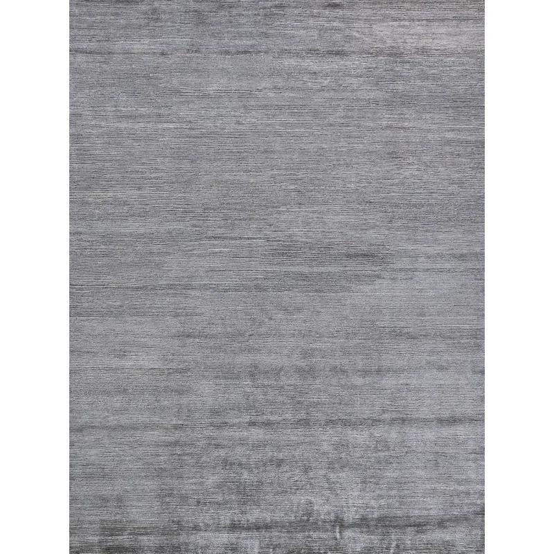Crush Hand-Knotted Dark Silver/Silver Area Rug