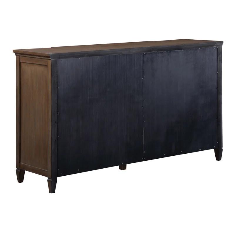 Phineas Walnut and Oak 9-Drawer Sideboard