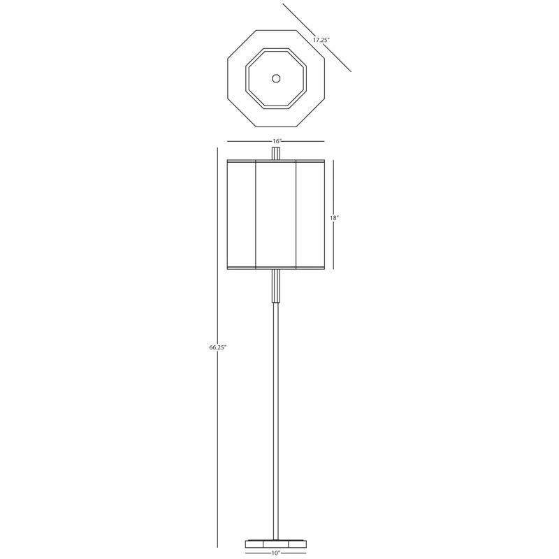 Robert Abbey Kate 66.25" Floor Lamp | Wayfair