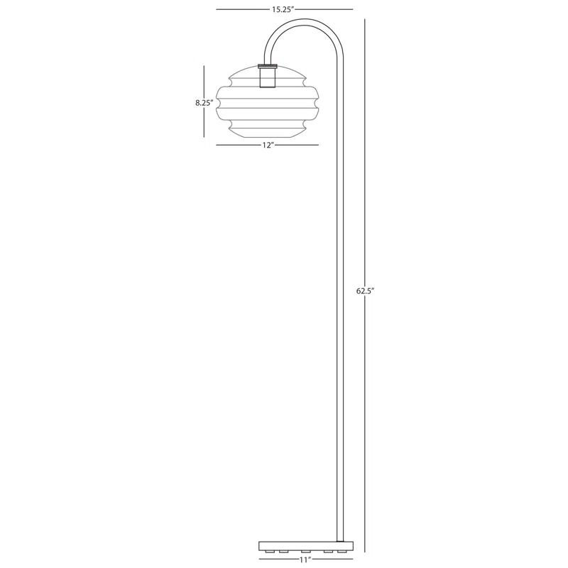 Robert Abbey Horizon 62.5" Arched Floor Lamp | Wayfair