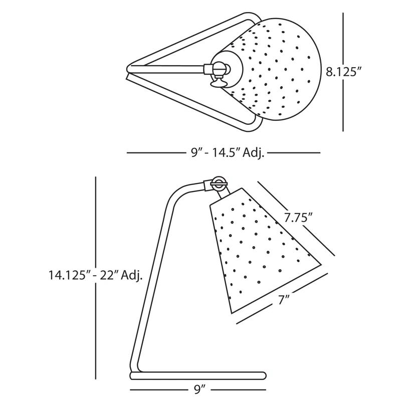 Robert Abbey Pierce Adjustable Metal Table Lamp