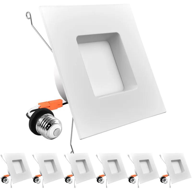 Luxrite Selectable White 14W LED Square Recessed Lighting, Energy Star Certified