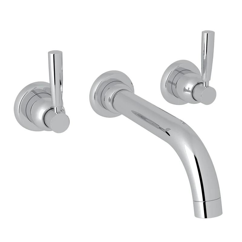 Classic Wall Mounted Polished Nickel Brass Tub Filler