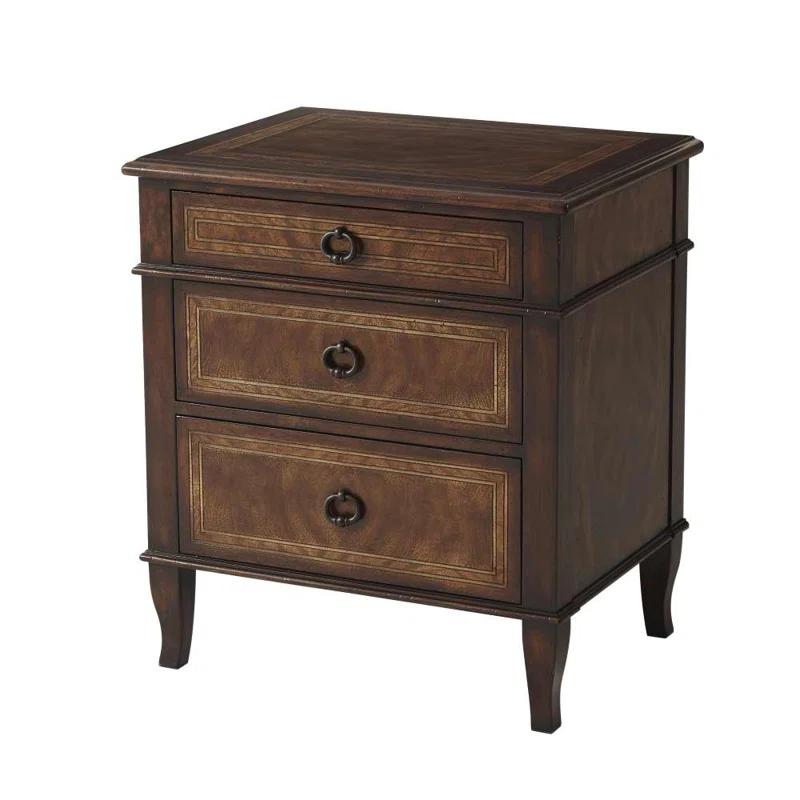 Brooksby 3 Drawer Nightstand