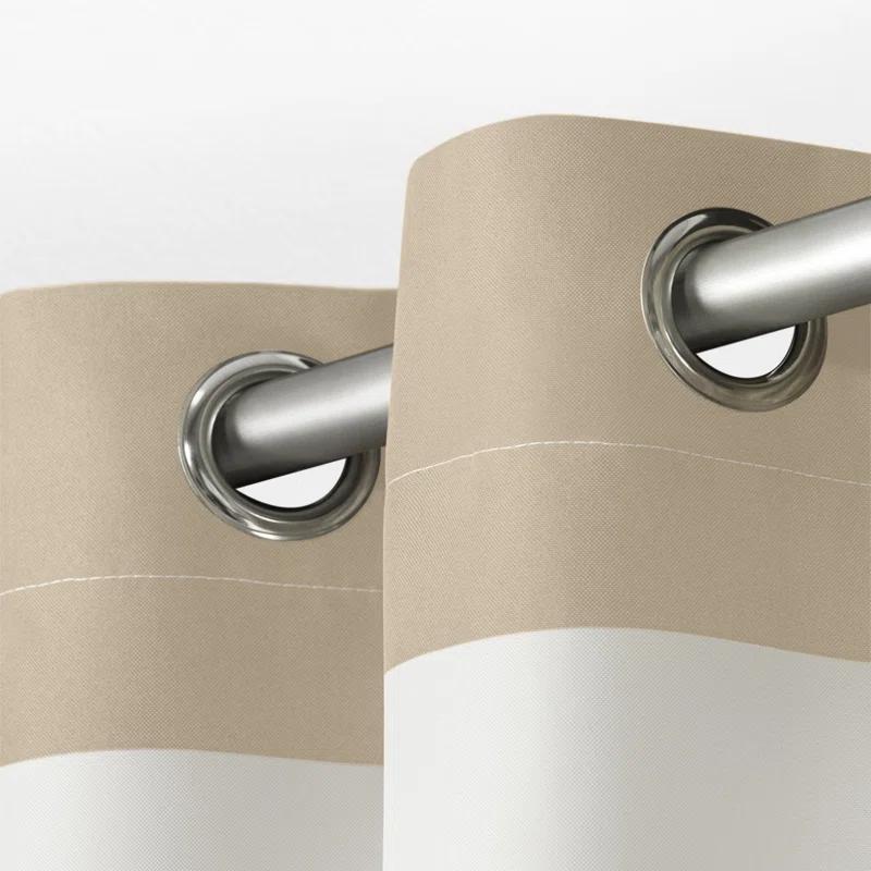 Longshore Tides Agim Polyester Semi Sheer Curtain Pair (Set of 2)