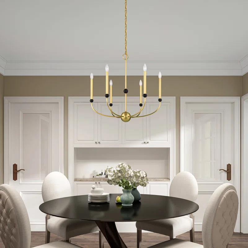6 - Light Dimmable Chandelier