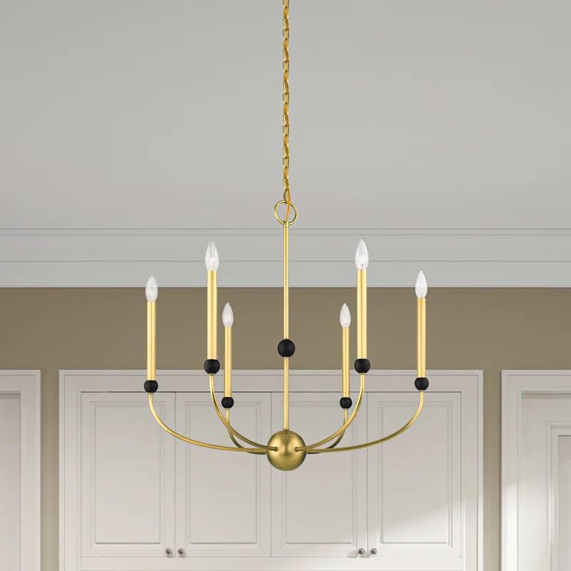 6 - Light Dimmable Chandelier