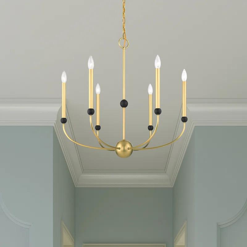6 - Light Dimmable Chandelier