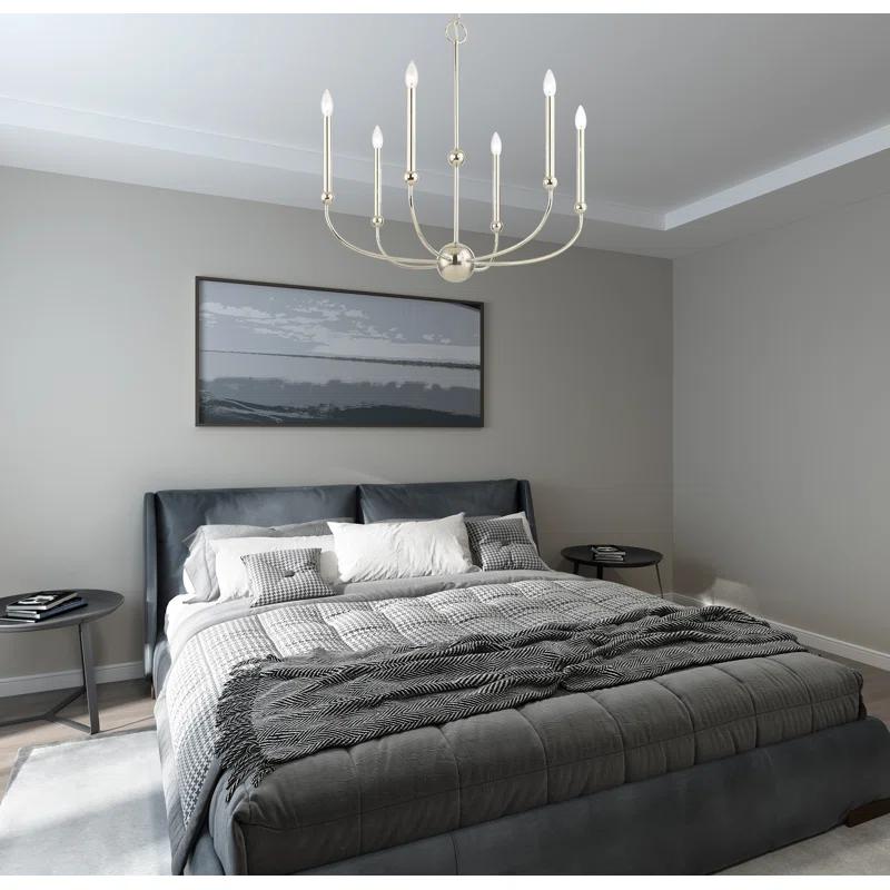 6 - Light Dimmable Chandelier
