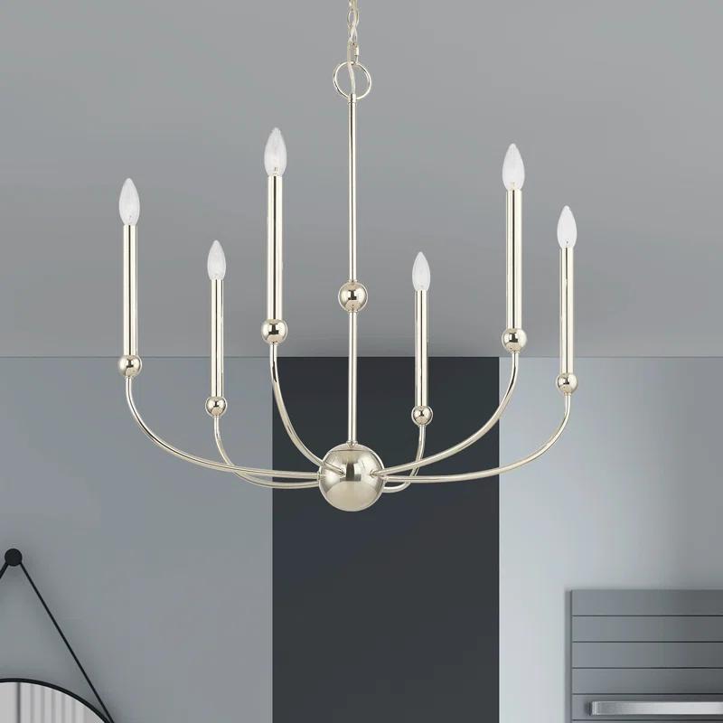 6 - Light Dimmable Chandelier