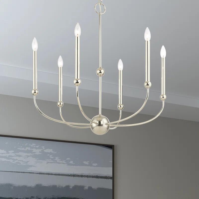 6 - Light Dimmable Chandelier