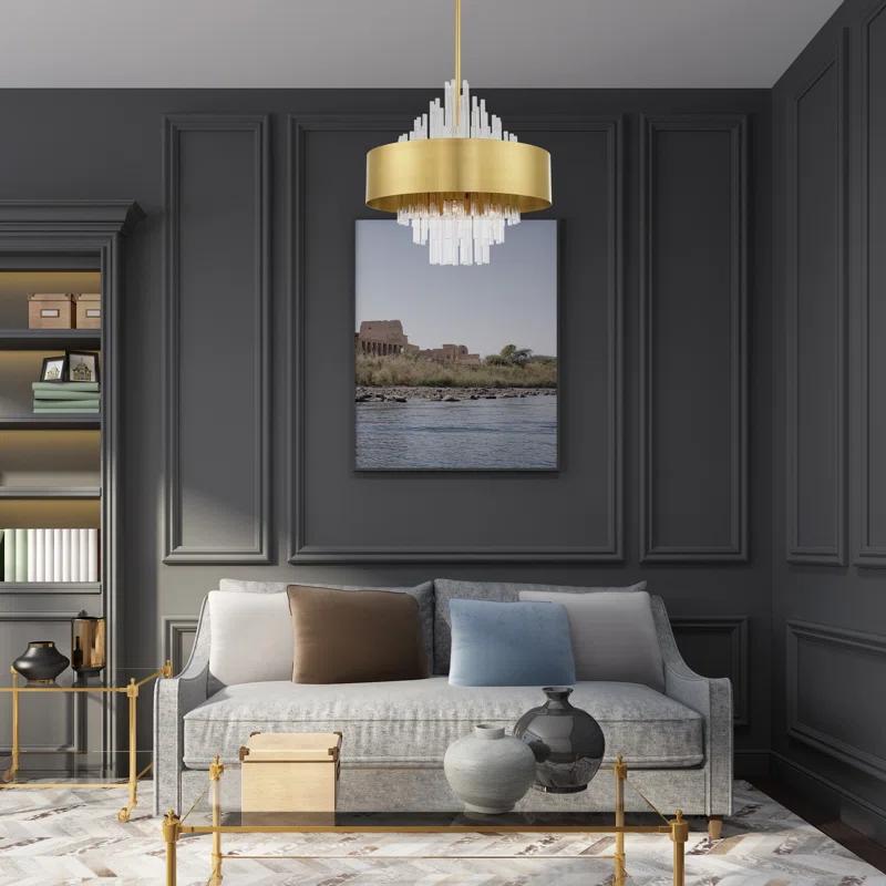 8 - Light Drum Chandelier