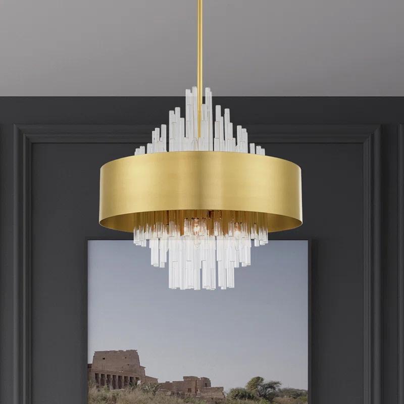 8 - Light Drum Chandelier