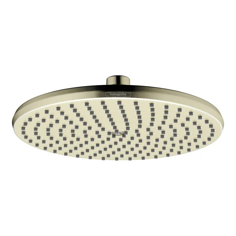 Locarno Brushed Nickel 9.5" Rain Jet Wall-Mounted Shower Head