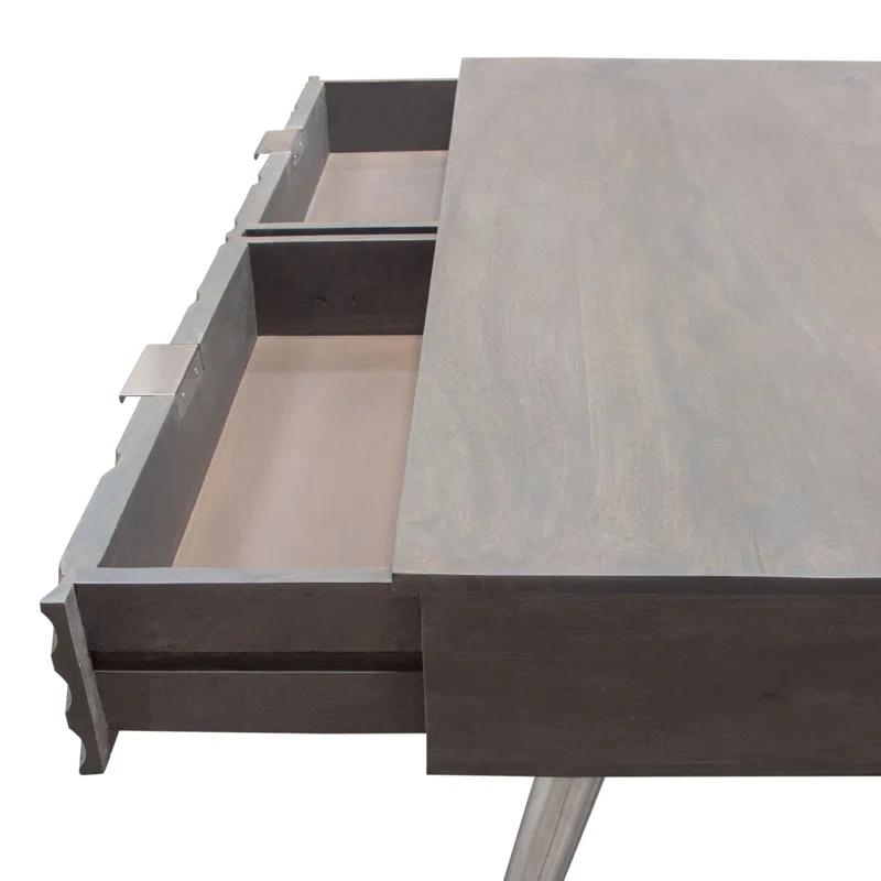 Petra Solid Wood Top Writing Desk