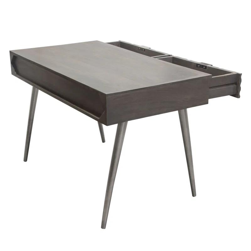 Petra Solid Wood Top Writing Desk