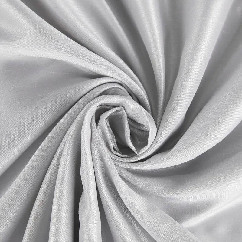 Faux Dupioni Silk Thermal Extreme 100% Blackout Back Tab Curtain Panel