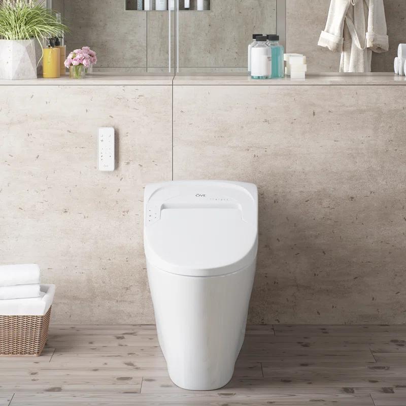 Ove Decors Virtuoso Tank Smart Toilet 1.28 GPF Elongated Bidet Toilet (Seat Included)