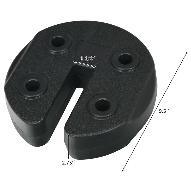 Gymax Gymax Black Plastic Weight (Set of 4)