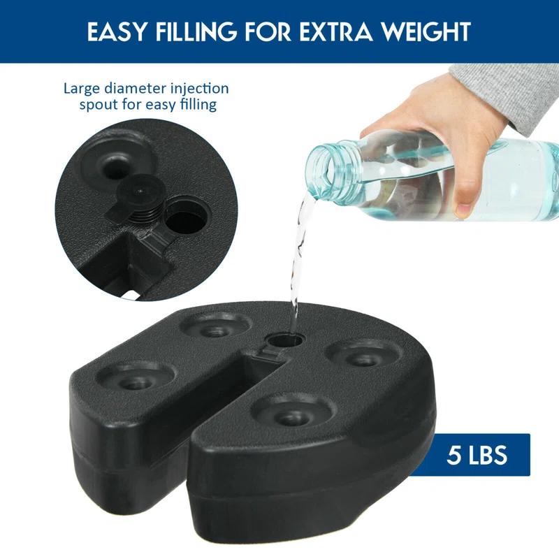 Gymax Gymax Black Plastic Weight (Set of 4)