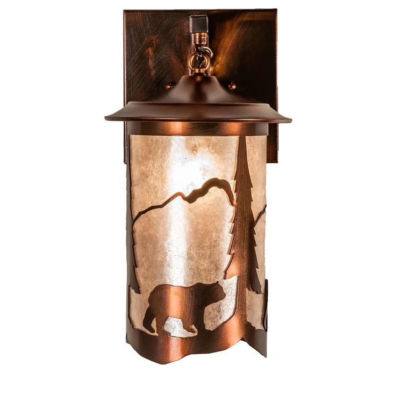 Rustic Lodge Copper Armed Sconce
