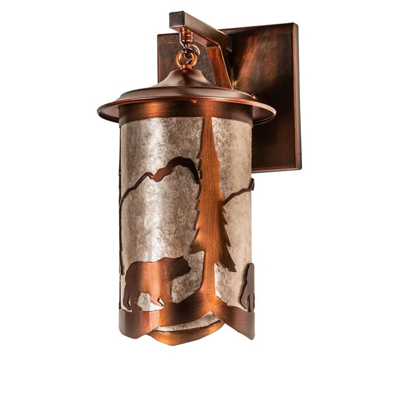 Rustic Lodge Copper Armed Sconce