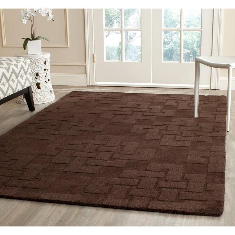Martha Stewart Hand Tufted Wool Pile Geometric Rug