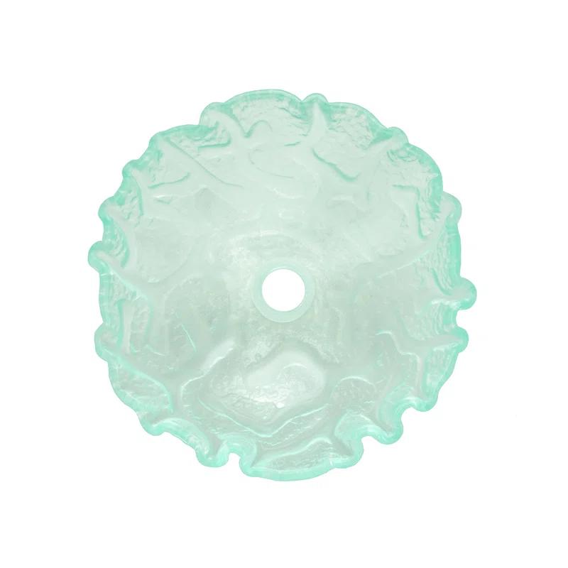 Eden Bath 16.5'' Clear Tempered Glass Specialty Bathroom Sink